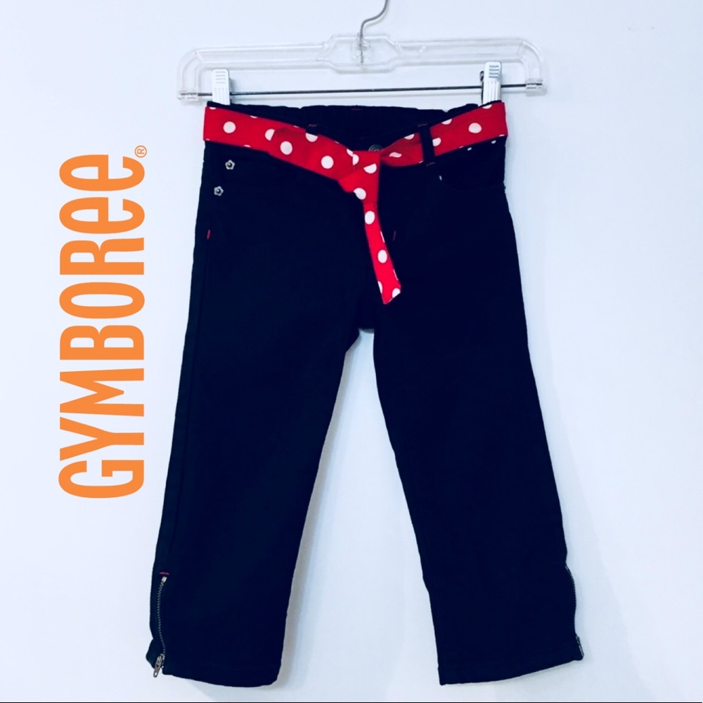Gymboree Crop Jeans with Polka Dot Belt Size 7
